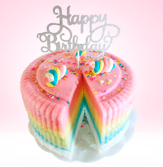 Cotton Candy Rainbow Cake, Cotton Candy Cakes, Cloud Cakes, Rainbow Cakes, Unicorn themed cakes