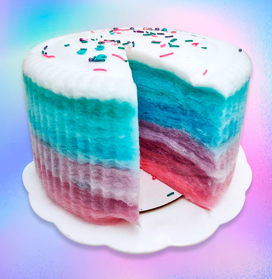 cotton candy cake, floof cake, cloud cake, cotton candy party favor, cotton candy favors, cotton candy birthday party